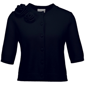 Allude Kortærmet Cardigan, Navy